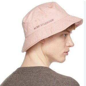 Acne Studios BrimmoTwill Bucket hat in Cotton, Pink, One size 50CM